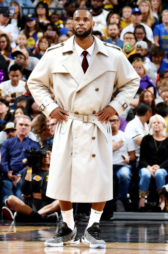 Inspector Clouseau Beige Raincoat With Brown Pants