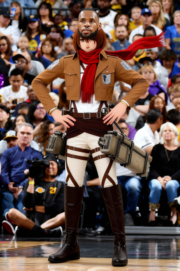 Mikasa Ackerman Red Scarf With Survey Corps Uniform