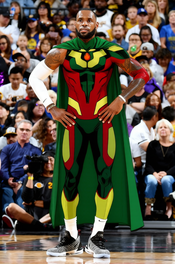 Vision Red And Green Synthetic Suit