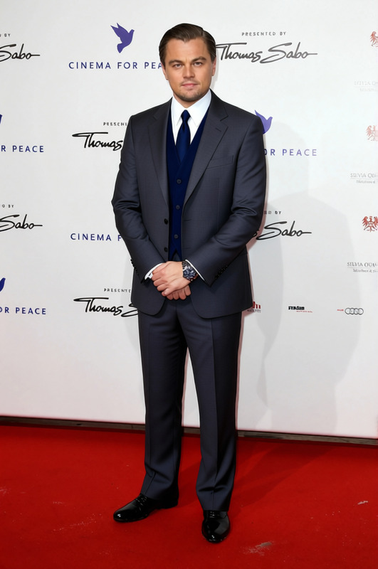 Malcolm X Grey Suit With Tie And Glasses