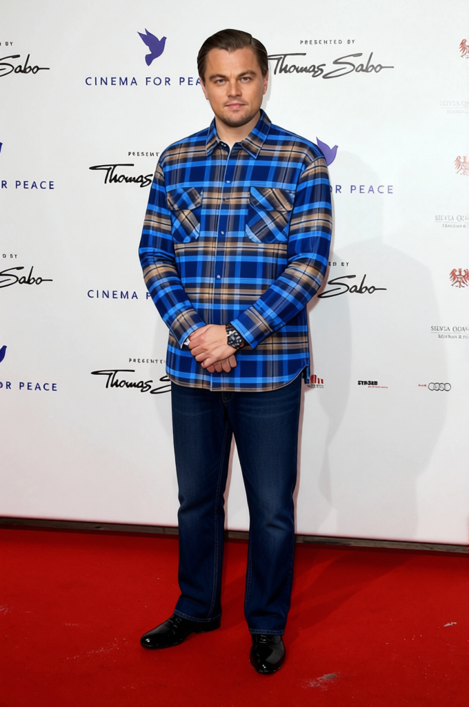Snoop Dogg 90s Blue Plaid Flannel With Jeans