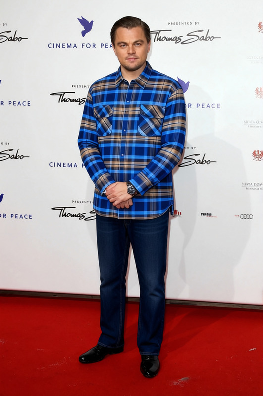 Snoop Dogg 90s Blue Plaid Flannel With Jeans