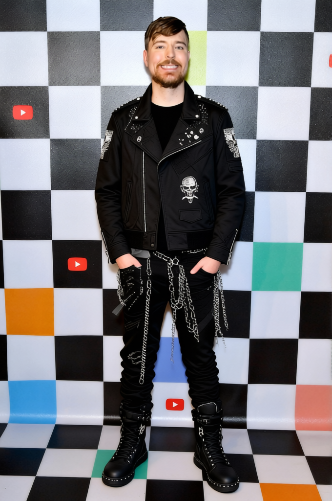 Street Goth Black Oversized Hoodie With Drop Crotch Pants 2