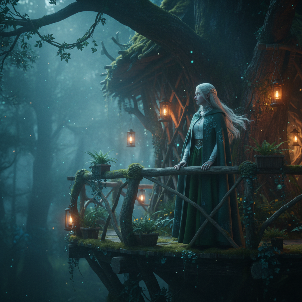 Moonlit Treehouse Reverie