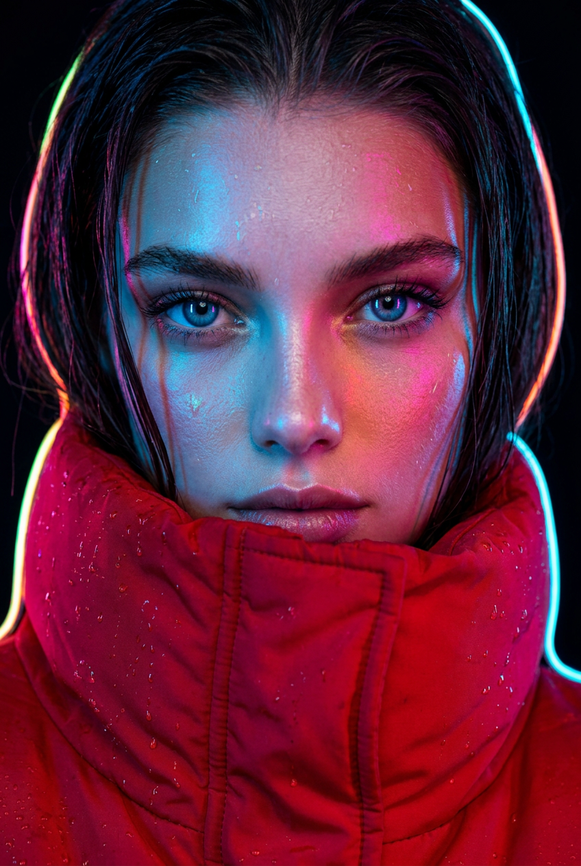 Neon Beauty Portrait