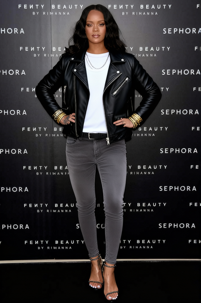 Leather Jacket Rock Style Studded Black Leather Jacket 2