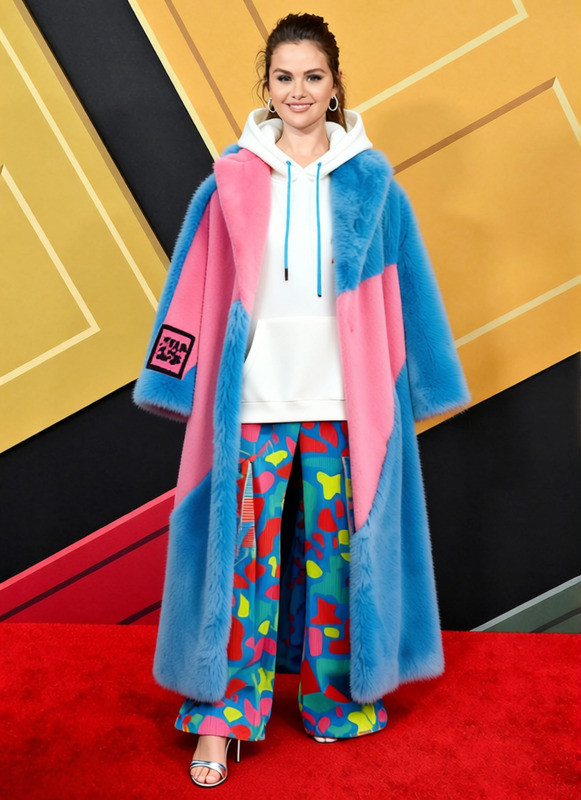 Kid Cudi Colorful Knit Cardigan With Trousers