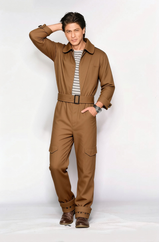Charles Lindbergh Brown Leather Flight Suit