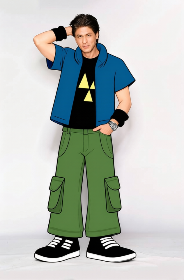 Johnny Test Black Flame T Shirt With Blue Jeans