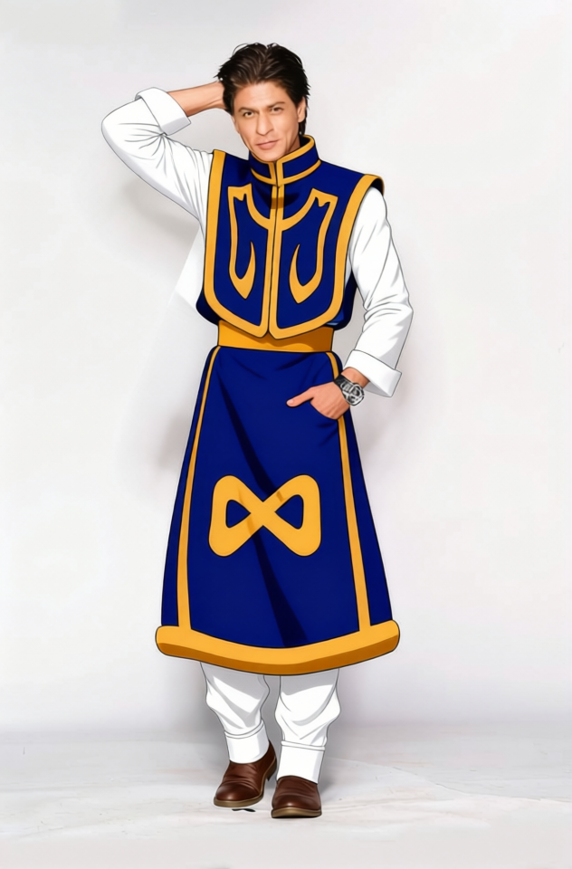 Kurapika Orange And Blue Formal Outfit