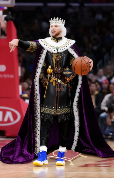 Prince John Purple Royal Robe With Crown