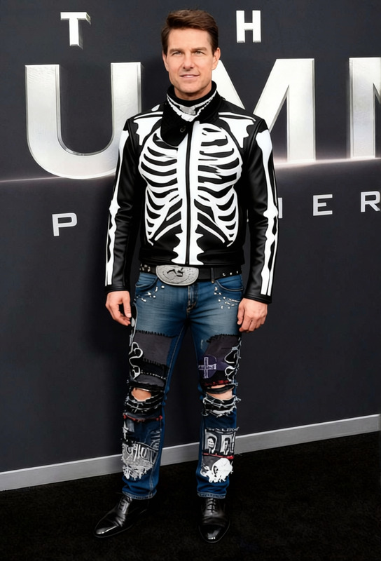 Rob Zombie Leather Jacket With Jeans