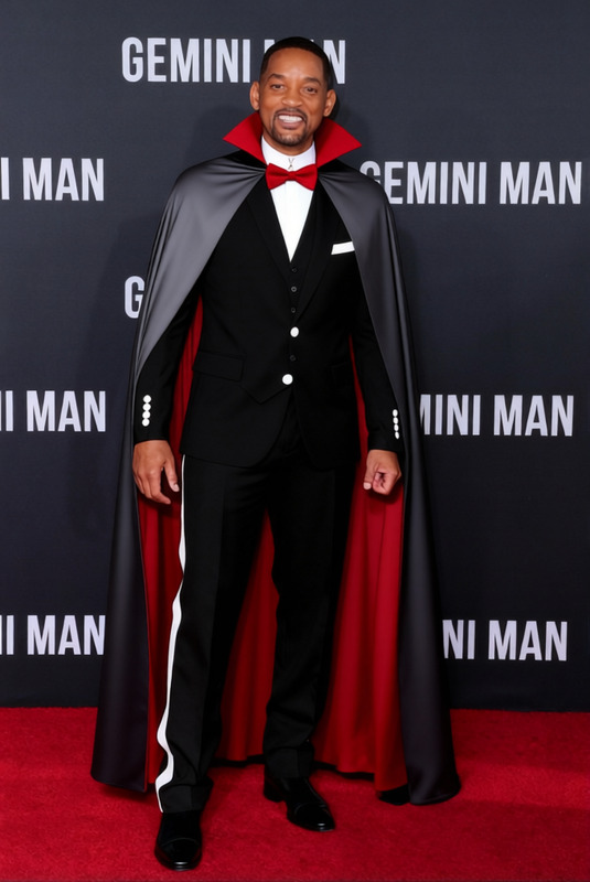 Dracula Black Cape With Red Lining And Tuxedo 2