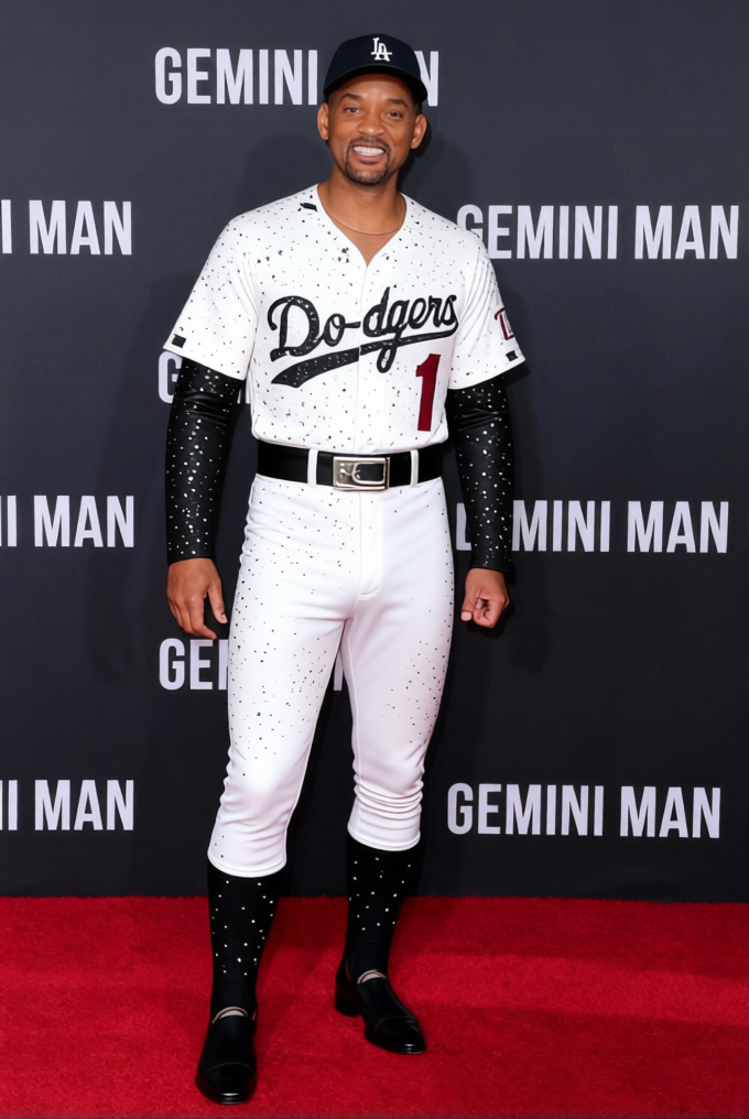 Elton John White Crystal Dodgers Uniform