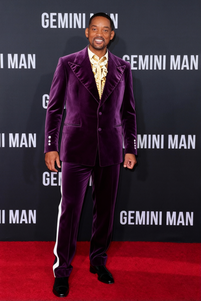 Jimi Hendrix Purple Velvet Jacket With Ruffled Shirt 2