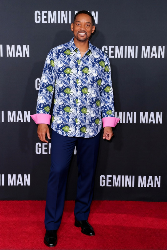 Cam Tucker Loud Patterned Dress Shirt
