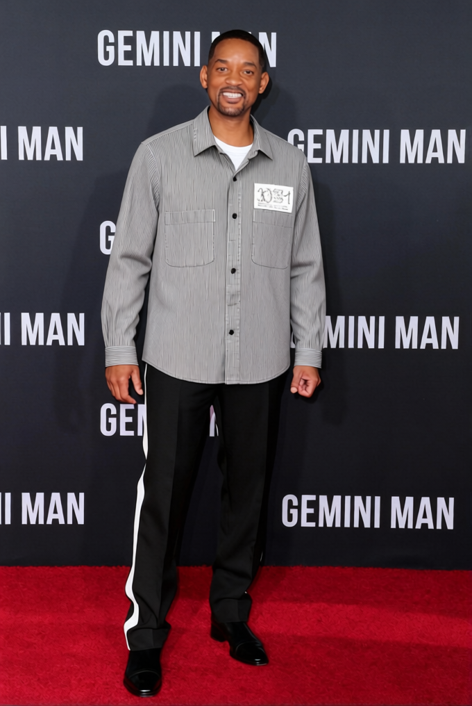 Morgan Freeman Shawshank Prison Uniform