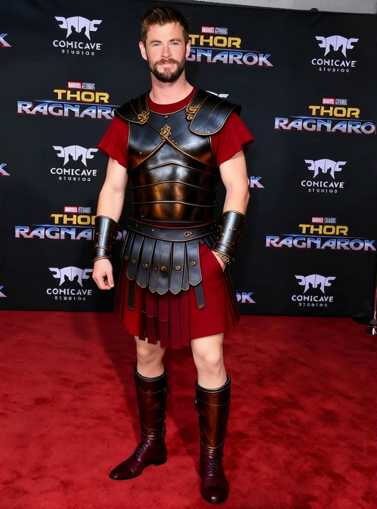 Russell Crowe Gladiator Off-Duty - Simple Roman Tunic and Sandals