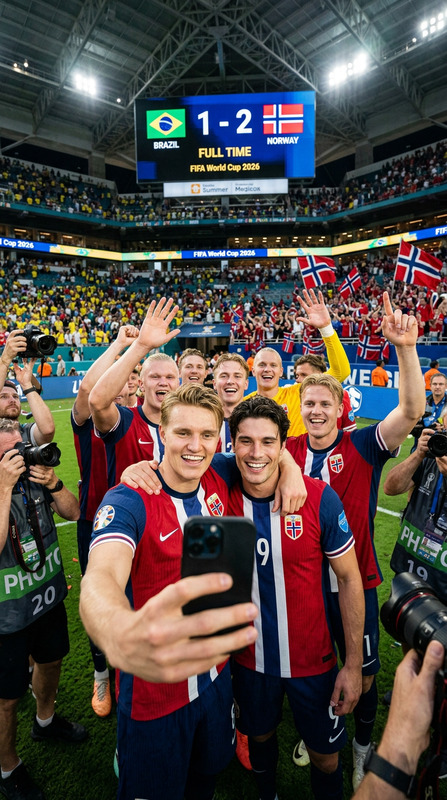 Norway 2–1 Brazil Victory Moment