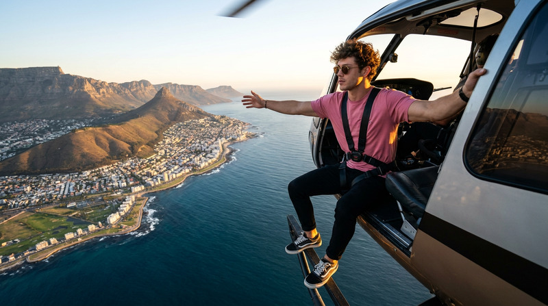 Helicopter Sunset