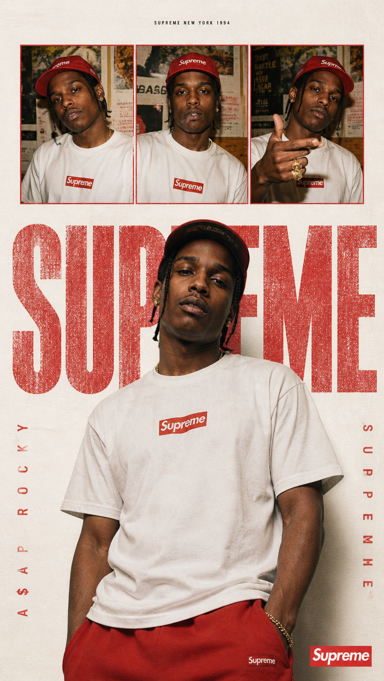 Supreme 90s Editorial Poster