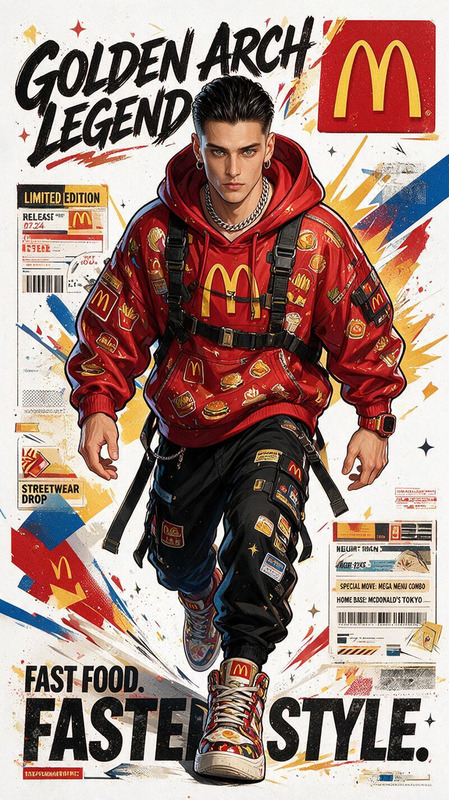 Streetwear Mascot — Japanese Hype Poster