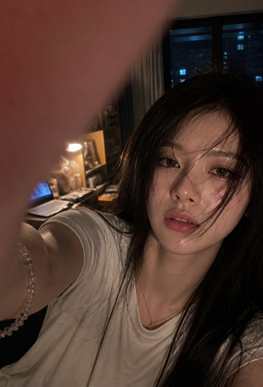 Late-Night Room Selfie