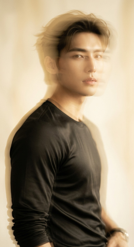 Ethereal Golden Motion Portrait