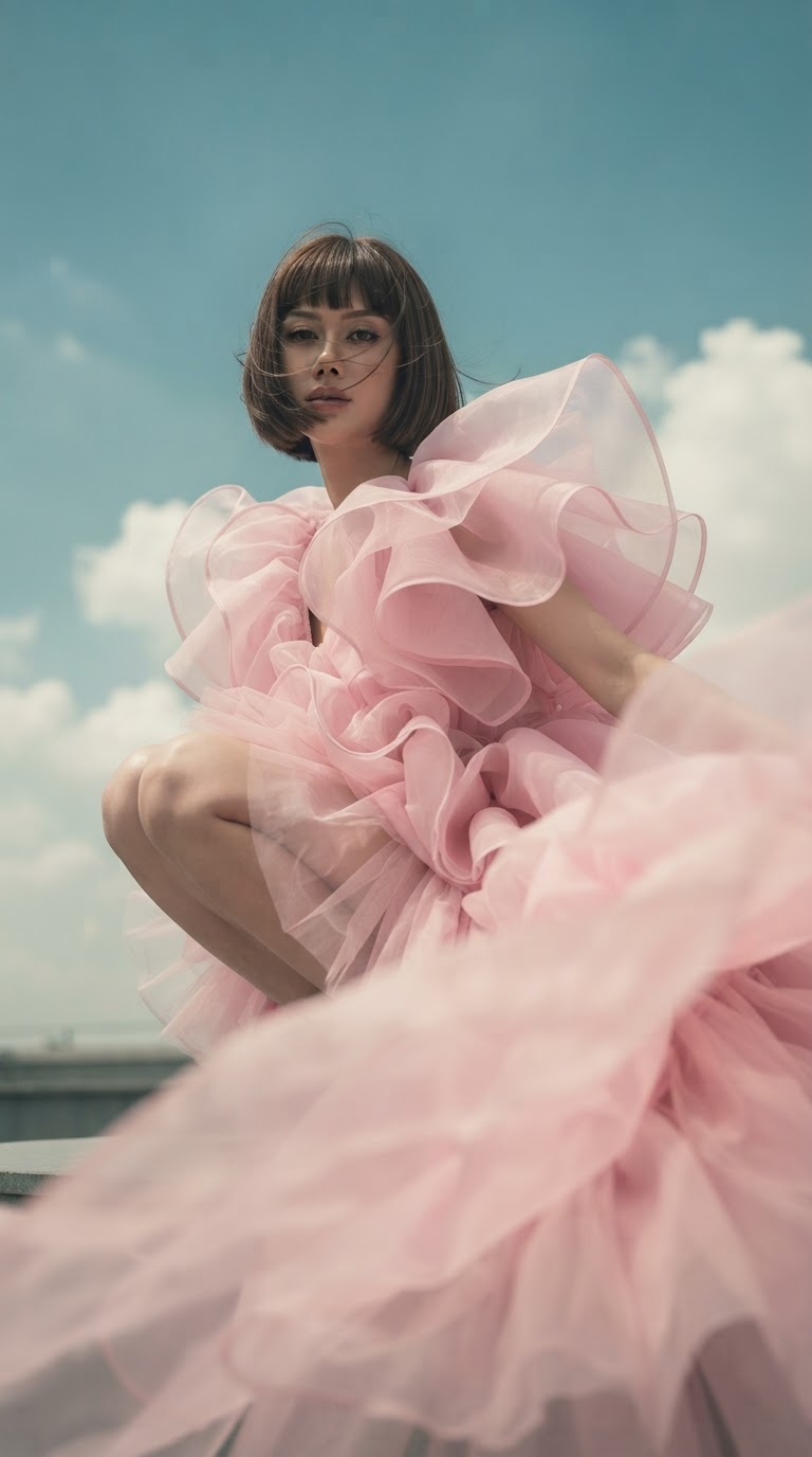 Pink Cloud Couture Portrait
