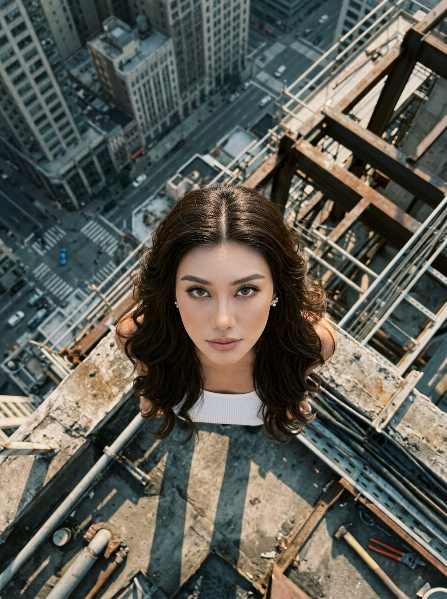Skyscraper Top-Down Portrait