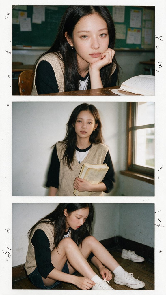 Korean 2000s College Photo Strip