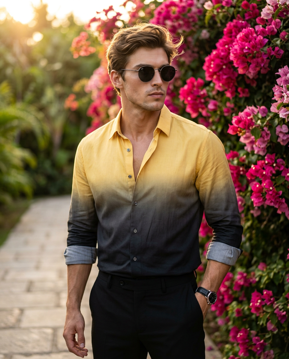 Golden Hour Flower Garden