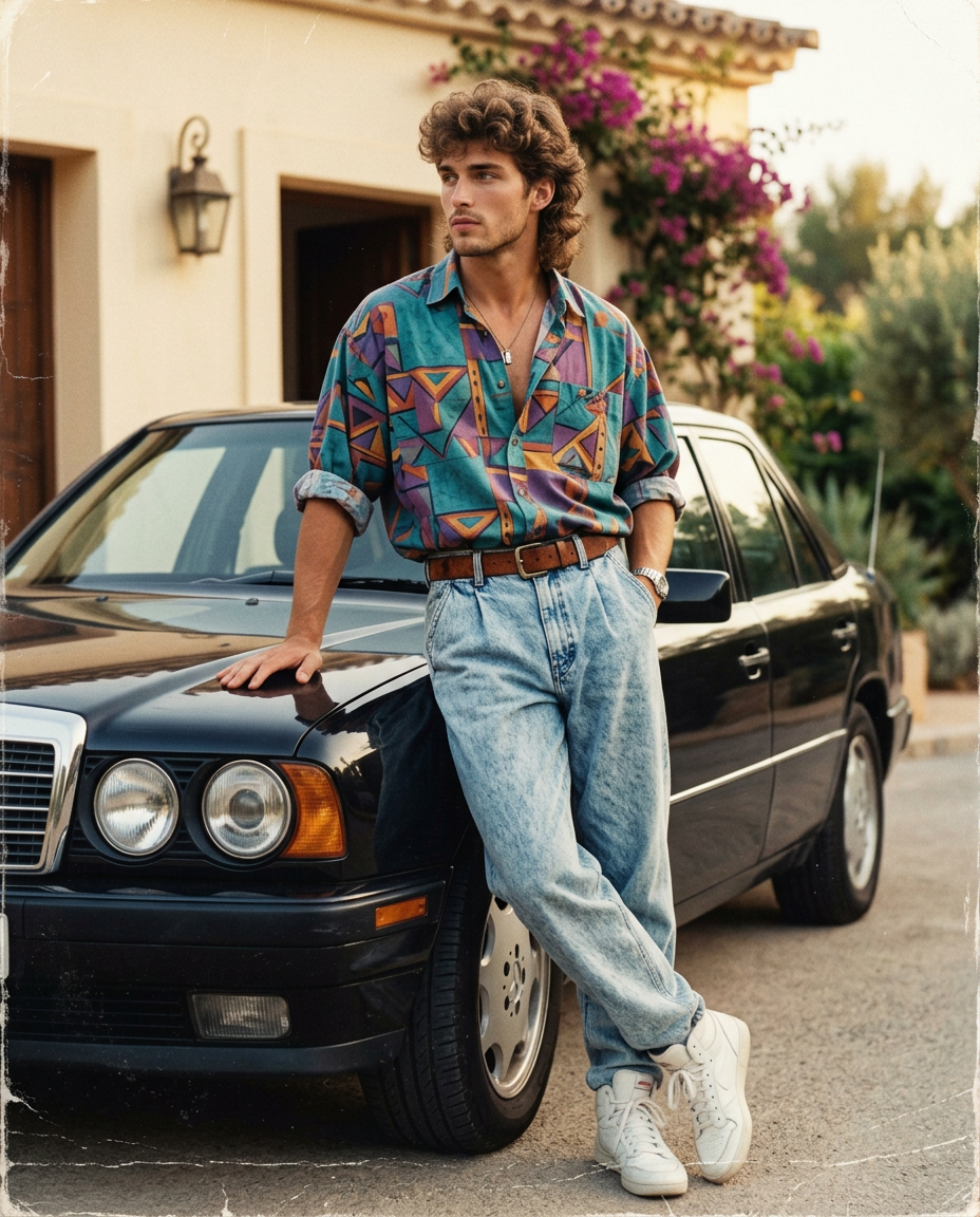 80s Men's Vintage Car