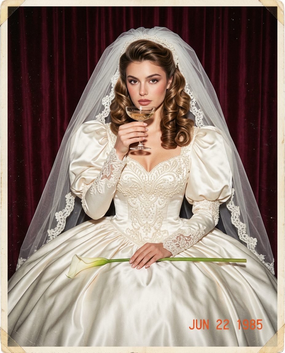 Burgundy Velvet Bride