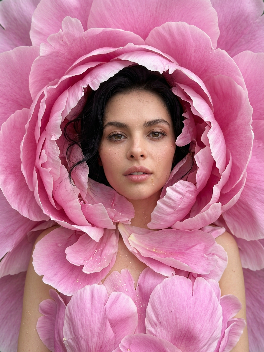 Pink Flower Girl