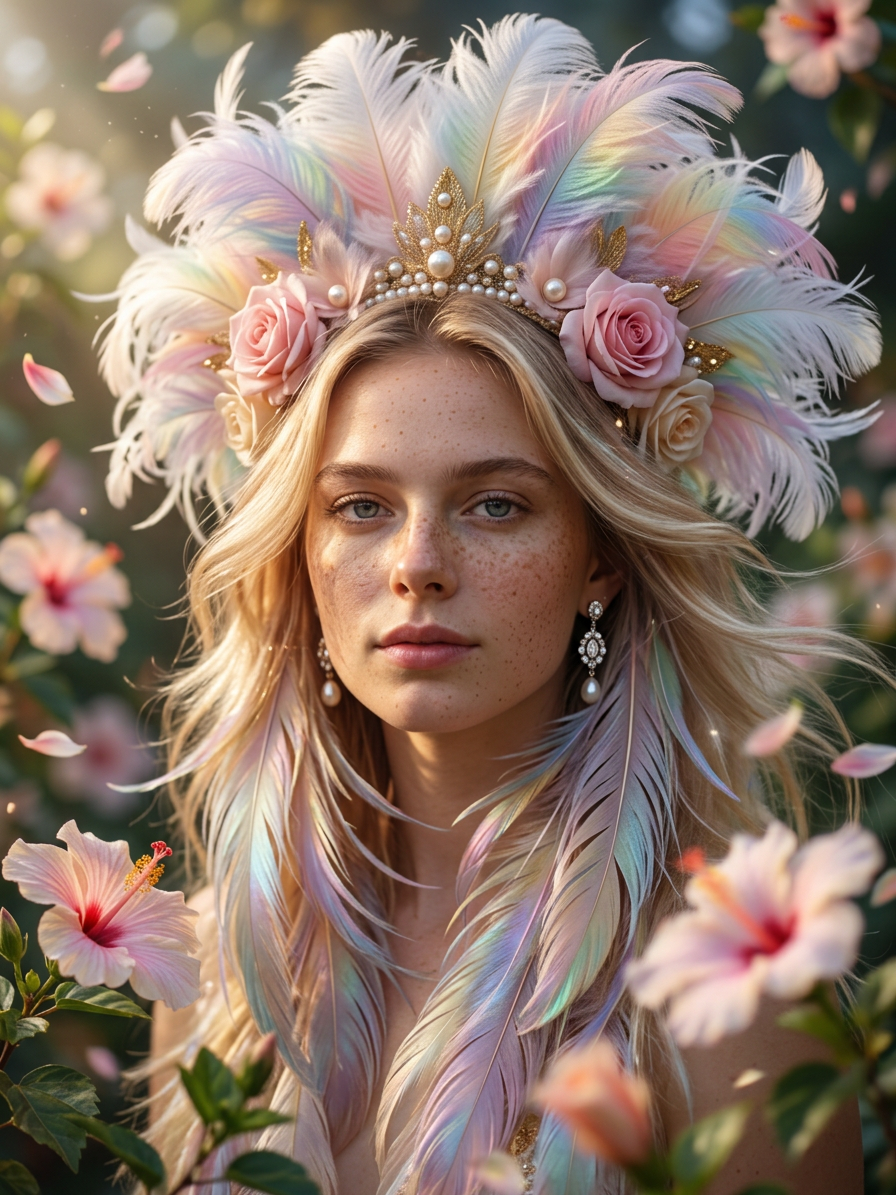 Pastel Feather Muse