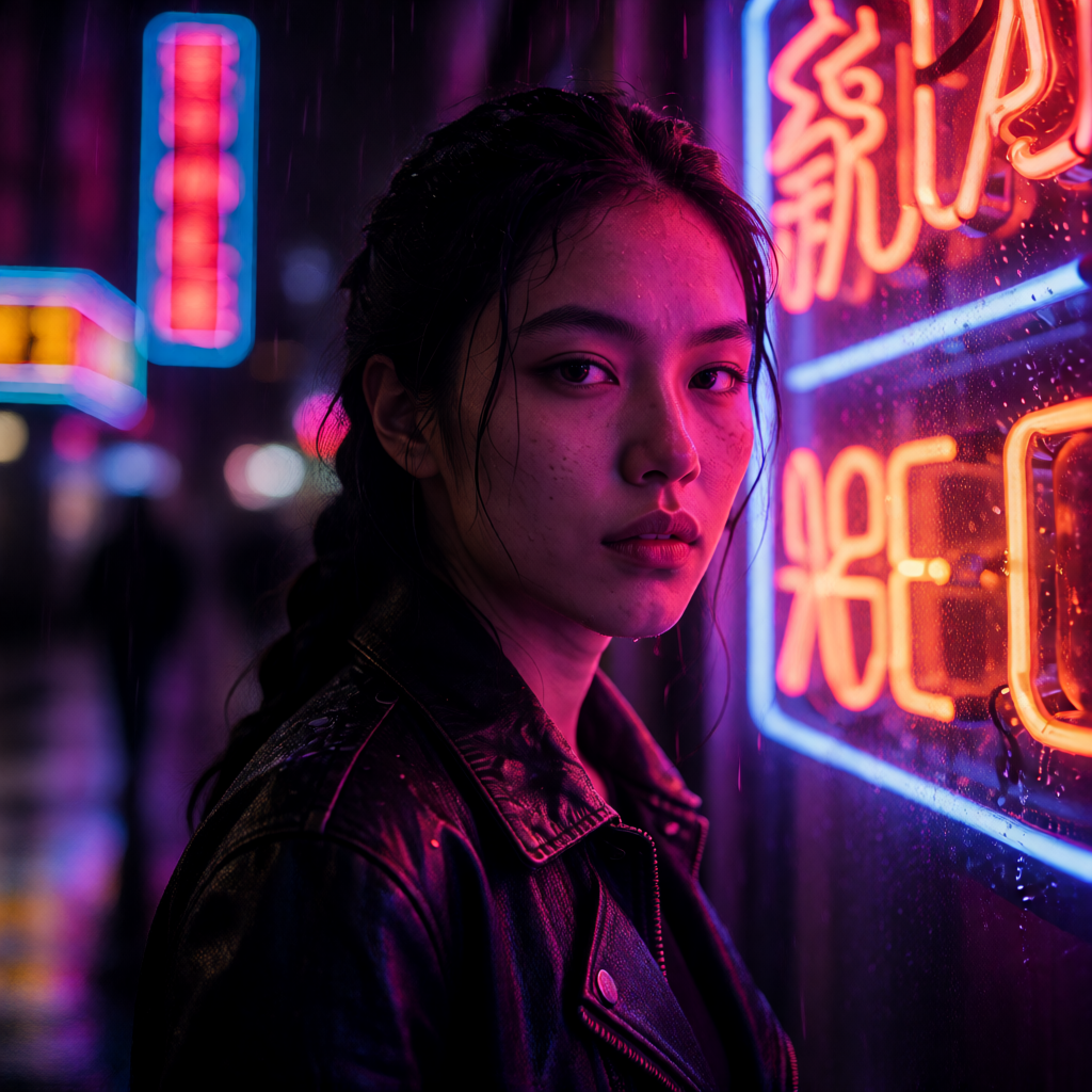 Cyberpunk Night Portrait
