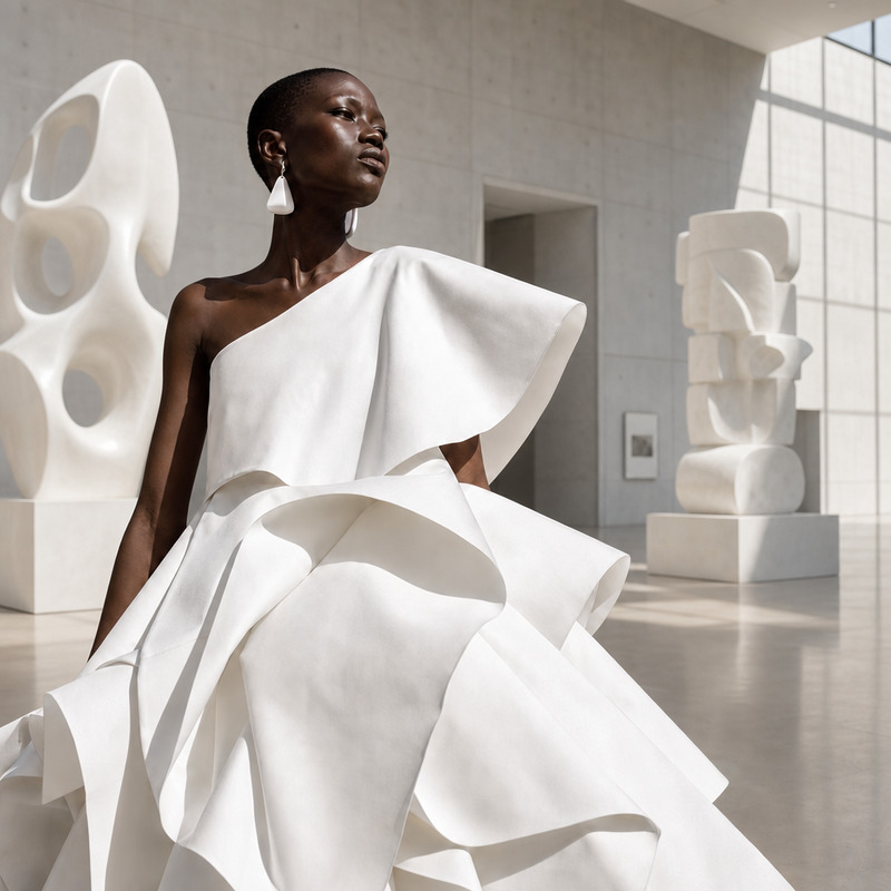 AI Image Editor · Place the model in a modern mu