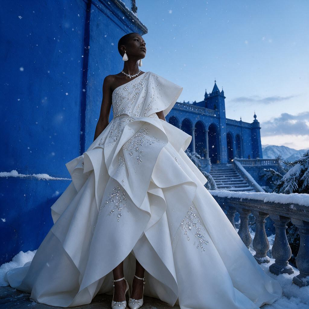 AI Image Editor · Create an ethereal winter cout
