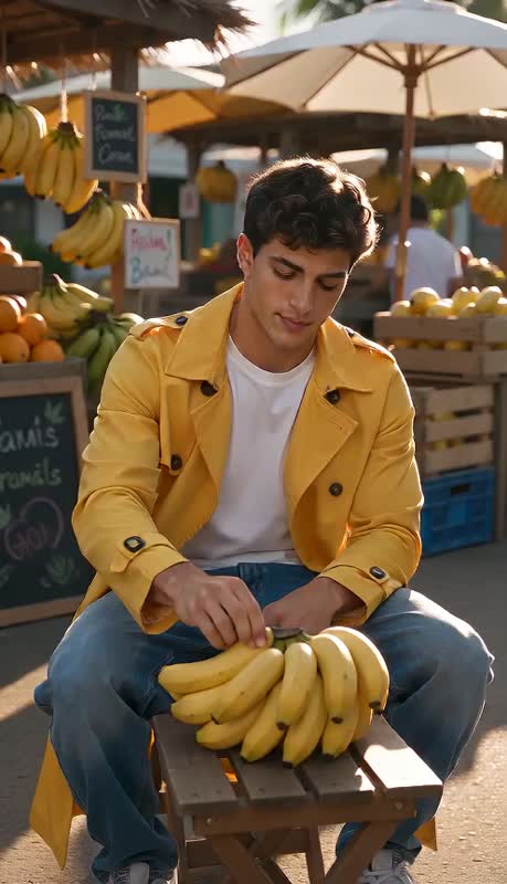 Sidebar Tect Feature Banana Judge Text-to-Video Template | Magic Hour